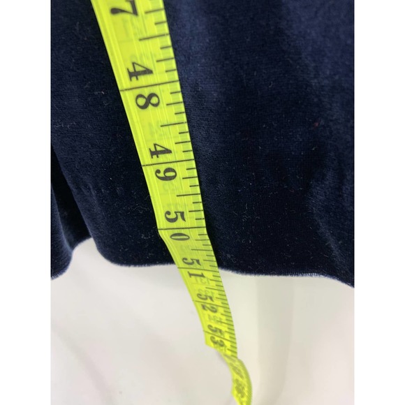 Amanda Stewart Intimates Navy Blue Fleece Robe Size M - Picture 6 of 6